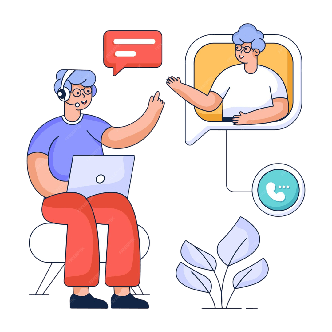 Financial consultation illustration